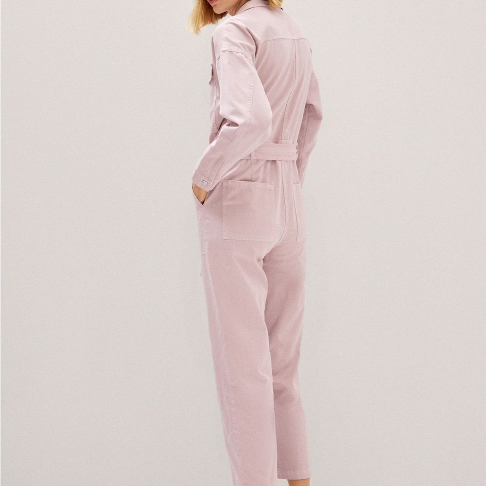 Mango-Denim jumpsuit with bow/size S/new/withtag/price negotiable - Picture 2 of 3